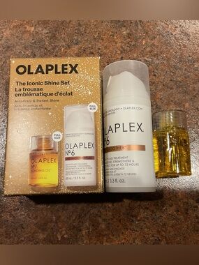 OLAPLEX The Iconic Shine Set - White & Gold